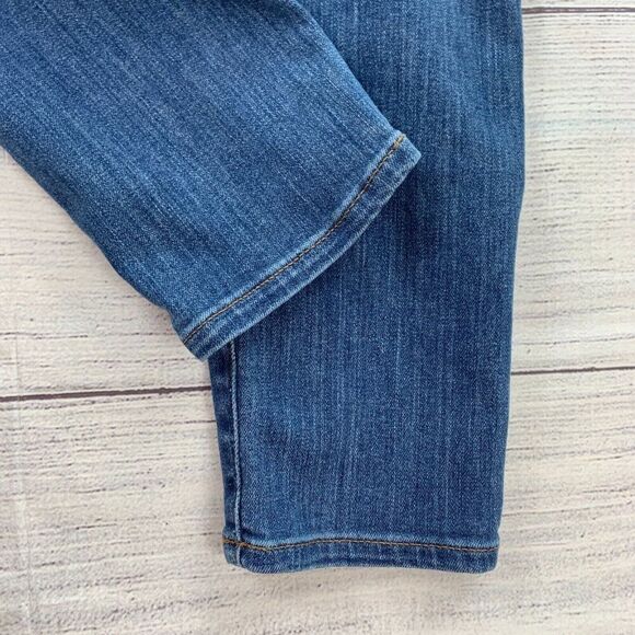LOFT  Jeans 28 6 High Waist Skinny Medium Wash Inseam 27" Stretch Button Fly - Picture 5 of 9